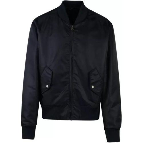 Dark Blue Polyamide Bomber Jacket - Größe 48 - blue - Balmain - Modalova