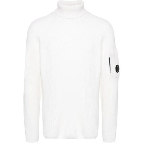 Lens Roll-Neck Jumper - Größe M - weiß - CP Company - Modalova