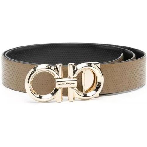 Gürtel - Brown Gancini Belt - Gr. 105 - in - für Damen - Salvatore Ferragamo - Modalova