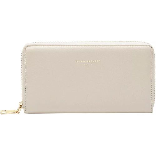 Portemonnaie - Honoré Léa Cream Calfskin Leather Zipper Wallet - Gr. unisize - in - für Damen - Isabel Bernard - Modalova