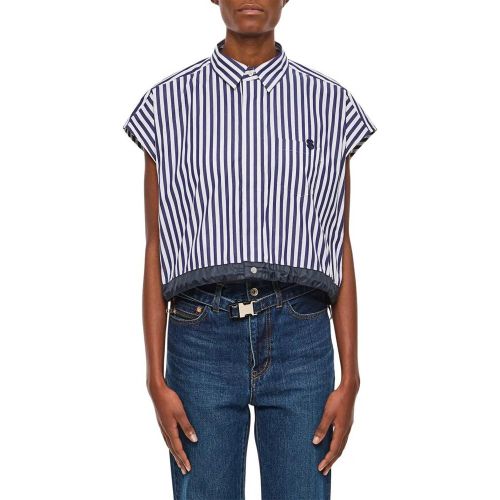 Short Cotton Poplin Shirt - Größe 2 - Sacai - Modalova