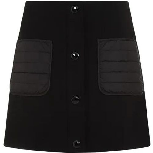 Black Viscose Skirt - Größe S - schwarz - Moncler - Modalova