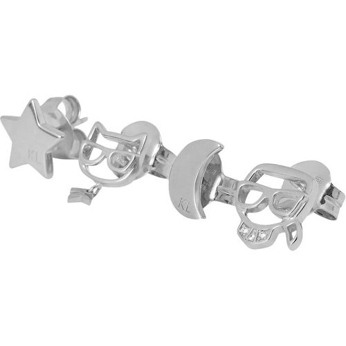 Ohrringe - K/Ikonik Stern Ohrstecker Set - Gr. unisize - in Silber - für Damen - Karl Lagerfeld - Modalova