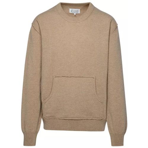 Beige Cashmere Blend Sweater - Größe M - brown - Maison Margiela - Modalova
