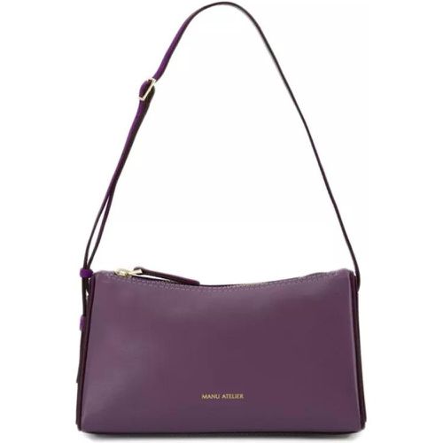 Shopper - Mini Prism Hobo Bag - Steel/Purple - Leather - Gr. unisize - in - für Damen - Manu Atelier - Modalova