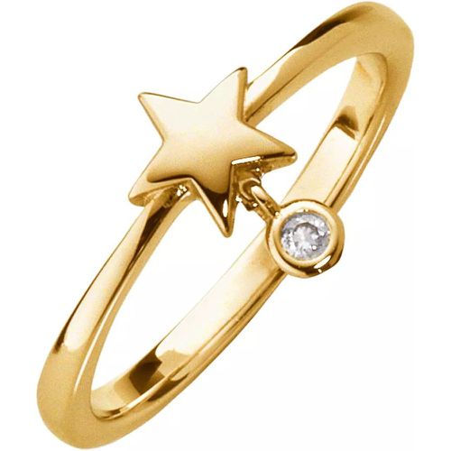 Ring - Fashion Classics Ring With Star And Stone Pendant - Gr. 52 - in - für Damen - Little Luxuries - Modalova