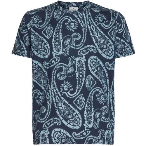 T-Shirt Paisley Print Blue Marine - Größe S - blue - ETRO - Modalova