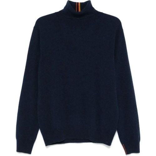 Navy Cashmere Crew Neck Sweater - Größe M - Paul Smith - Modalova