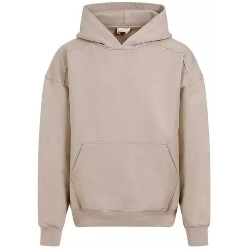 Hooded Sand Cotton Sweatshirt - Größe M - brown - Mordecai - Modalova