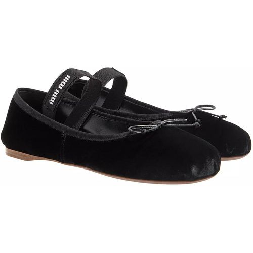 Loafer - Woman Velvet Ballerinas - Gr. 36 (EU) - in - für Damen - Miu Miu - Modalova