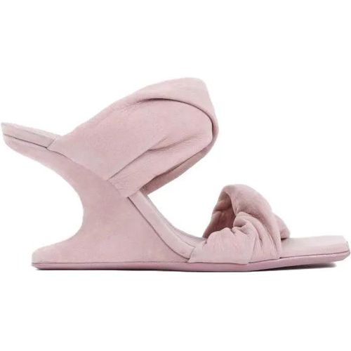 Sandalen - Dusty Suede Leather Cantilever 8 Twisted Sand - Gr. 36 (EU) - in Rosa - für Damen - Rick Owens - Modalova