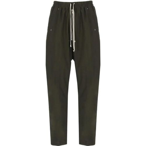 Dark Green Cotton Pants - Größe 48 - Rick Owens - Modalova