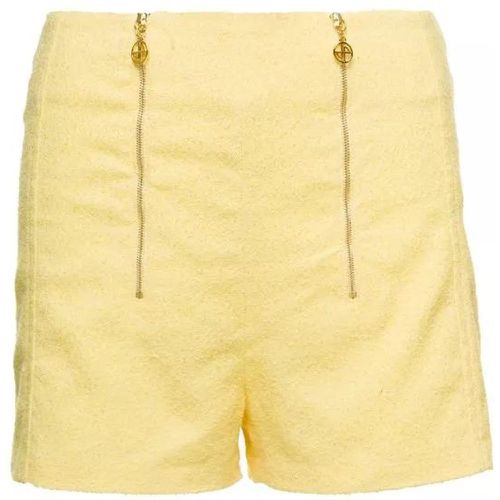 Yellow Tailored Shorts With Double Zip In Cotton B - Größe 40 - yellow - Patou - Modalova