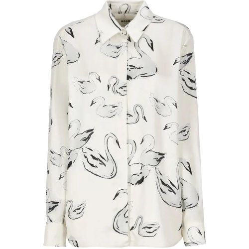 Viscose Shirt - Größe 44 - MSGM - Modalova