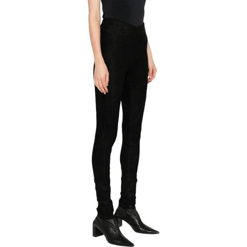 Leggings cuir suede Noir DL0 - Größe IT 44 - Isabel Benenato - Modalova