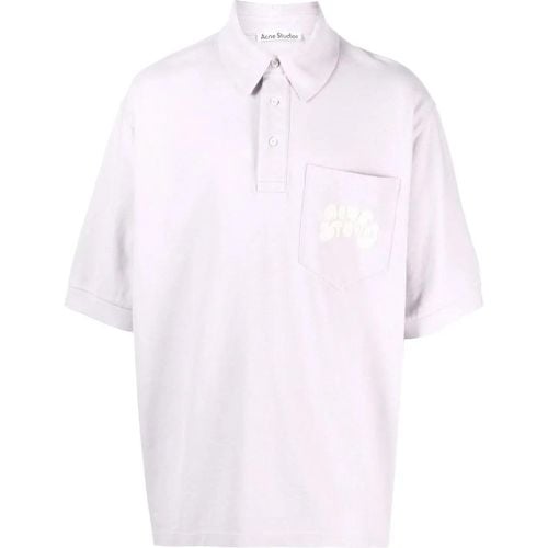 Bubble Logo Polo Shirt - Größe L - Acne Studios - Modalova