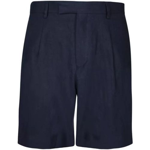 Linen Bermuda Shorts - Größe 46 - blue - Lardini - Modalova