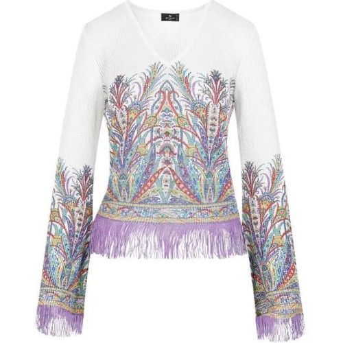 White Viscose Top - Größe 42 - weiß - ETRO - Modalova