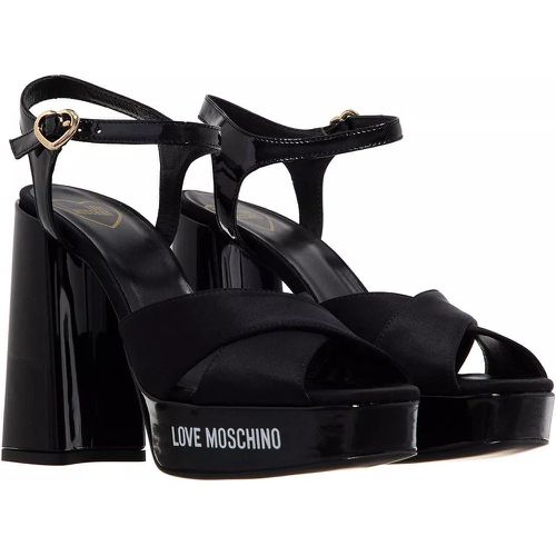 Sandalen & Sandaletten - Rubber Logo - Gr. 38 (EU) - in - für Damen - Love Moschino - Modalova