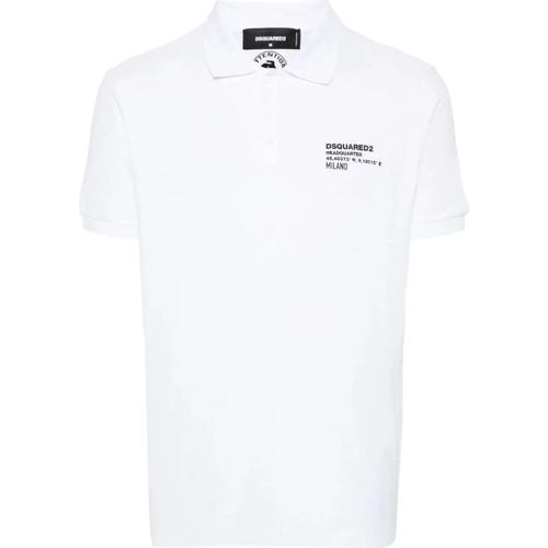 Polo wit - Größe S - Dsquared2 - Modalova