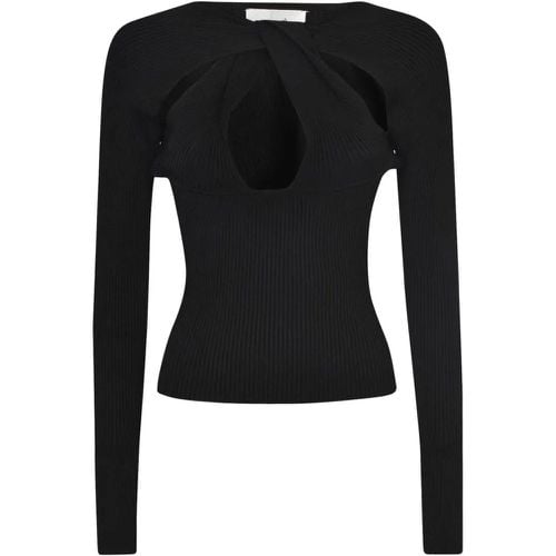 Twisted Cut-Out Rib-Knit Top - Größe XS - Coperni - Modalova