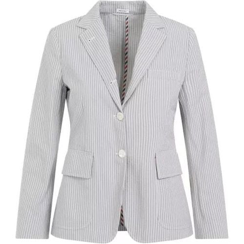 Grey Cotton Jacket - Größe 38 - Thom Browne - Modalova