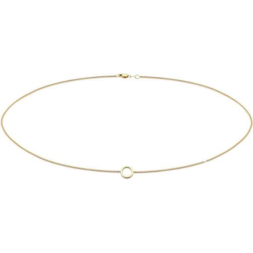 Halsketten - Halskette Choker Panzerkette Kreis Geo Design 375 - Gr. unisize - in - für Damen - Elli - Modalova