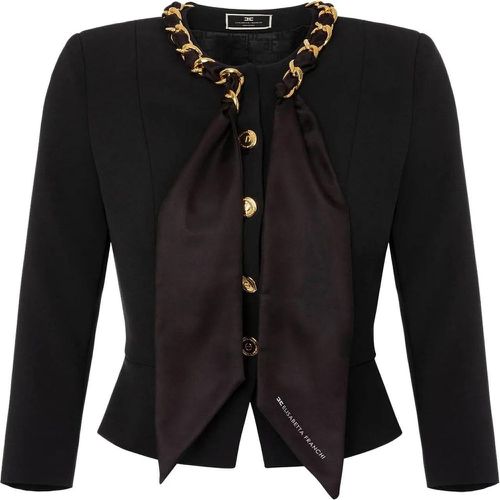 Jackets Black - Größe 38 - Elisabetta Franchi - Modalova