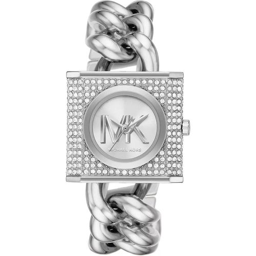 Uhr - MK Chain Lock Three-Hand Stainless St - Gr. unisize - in Silber - für Damen - Michael Kors - Modalova