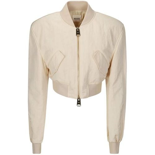 Crop Jacket With Zip Closure - Größe M - Khaite - Modalova