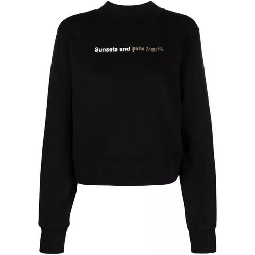 Black Print Sweatshirt - Größe S - black - Palm Angels - Modalova