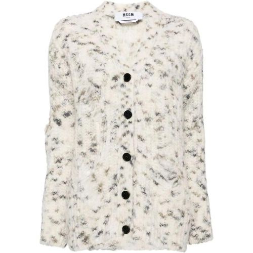 Mélange-Effect Cardigan - Größe S - MSGM - Modalova