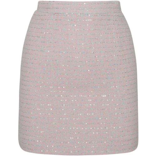 Pink Cotton Blend Skirt - Größe 38 - pink - Alessandra Rich - Modalova