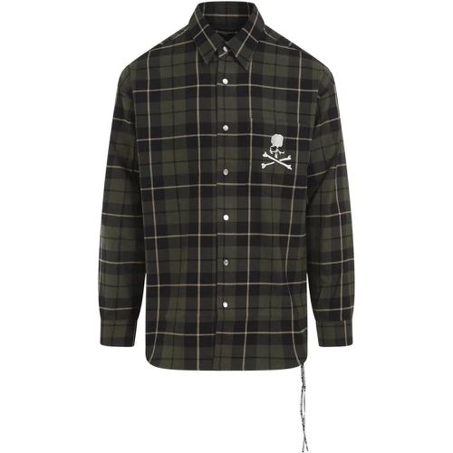 Olive Plaid Cotton Shirt - Größe L - grün - Mastermind World - Modalova