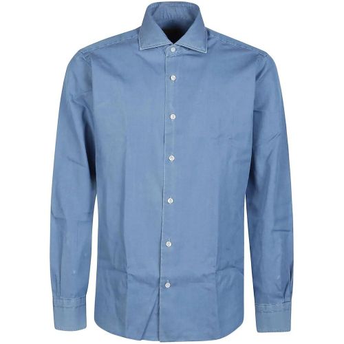 Long Sleeve Neck Shirt - Größe 39 - Barba Napoli - Modalova