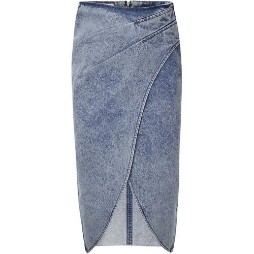 Denim Skirt With Front Slit - Größe 36 - Iro - Modalova