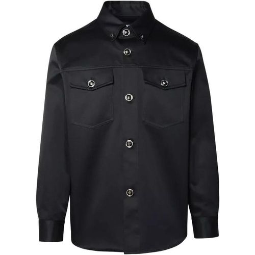 Black Cotton Shirt - Größe 48 - black - Versace - Modalova