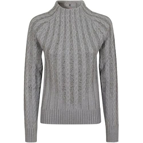 Long Sleeve High Neck Sweater - Größe M - Ermanno Scervino - Modalova