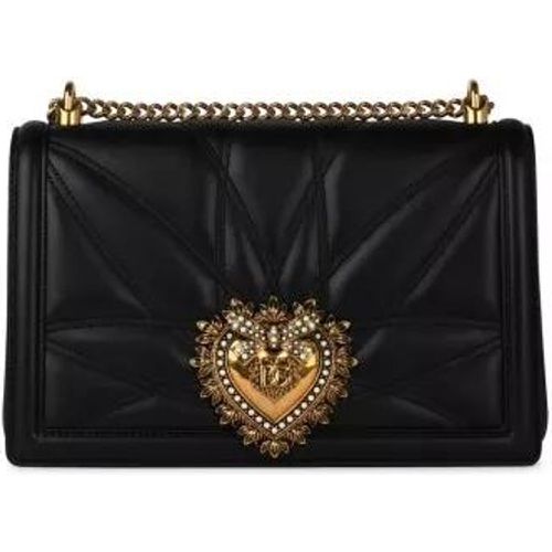 Shopper - Devotion' Black Leather Crossbody Bag - Gr. unisize - in - für Damen - Dolce&Gabbana - Modalova