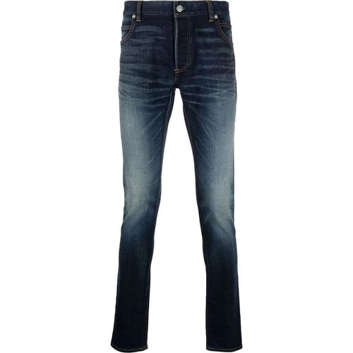 Slim Fit B Logo Faded Jeans - Größe 30 - Balmain - Modalova