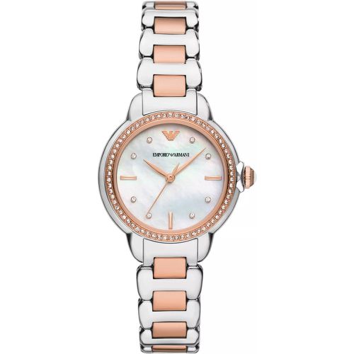 Uhr - Three-Hand Stainless Steel Watch - Gr. unisize - in Mehrfarbig - für Damen - Emporio Armani - Modalova