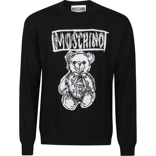 Teddy Bear Sweater Black - Größe 48 - Moschino - Modalova