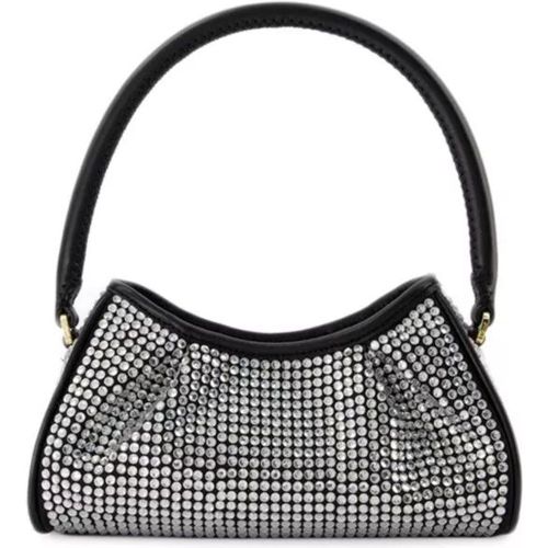 Crossbody Bags - Small Dimple Handbag - Silver/Black - Strass - für Damen - Elleme - Modalova