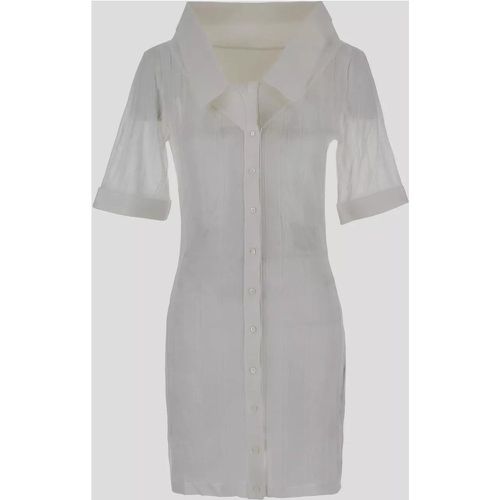 Front Buttoned Short Dress - Größe 34 - gray - Jacquemus - Modalova