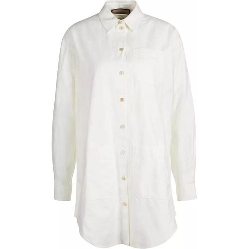 Shirt Micro Stripe - Größe 40 - weiß - Gucci - Modalova