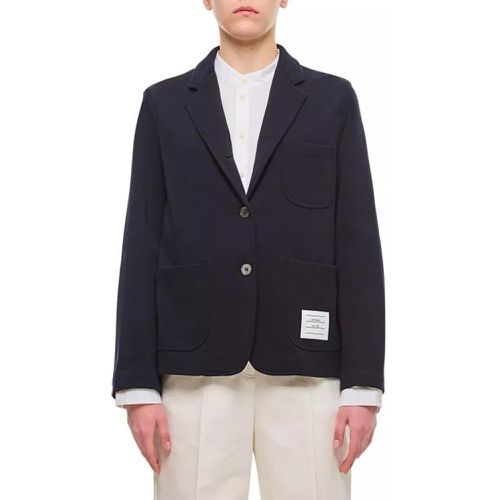 Cropped Sack Wool Jacket - Größe 40 - Thom Browne - Modalova