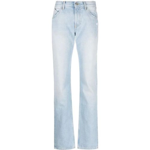 Sky Blue High-Waisted Straight-Leg Denim Jeans - Größe 26 - The Attico - Modalova