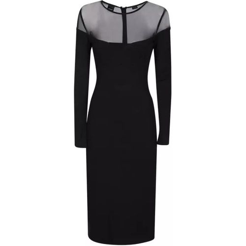 Tulle Black Midi Dress - Größe 40 - black - pinko - Modalova