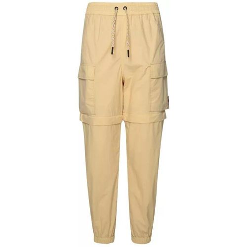 Cream Polyamide Sporty Pants - Größe M - Moncler - Modalova