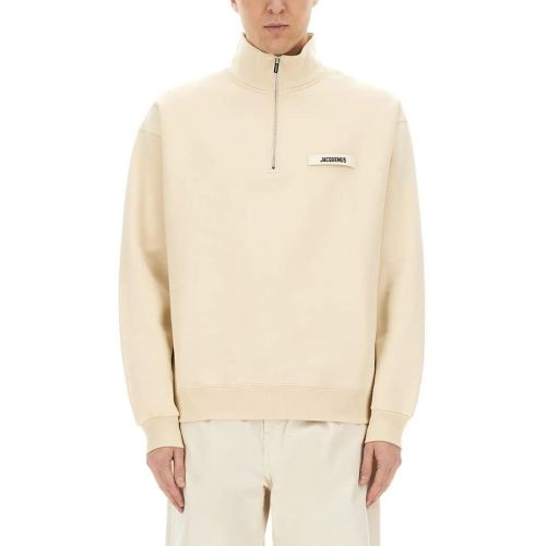High Collar Half-Zip Grosgrain Sweatshirt - Größe S - Jacquemus - Modalova